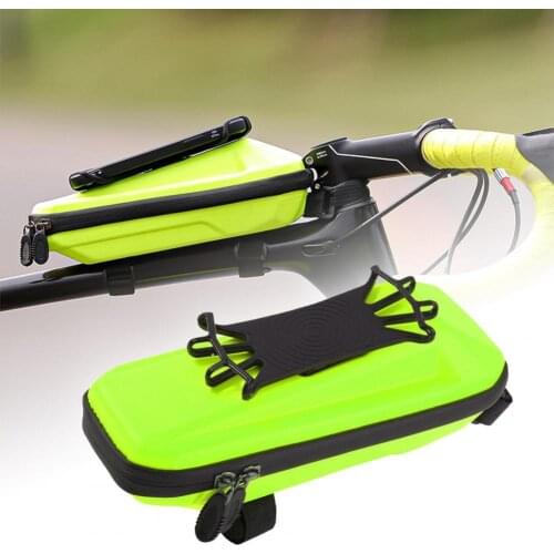 Bicycle Bag Hard Shell Multifunction EVA Phone Holder Frame Top Tube Bike Bag Pouch Cycling Accessories