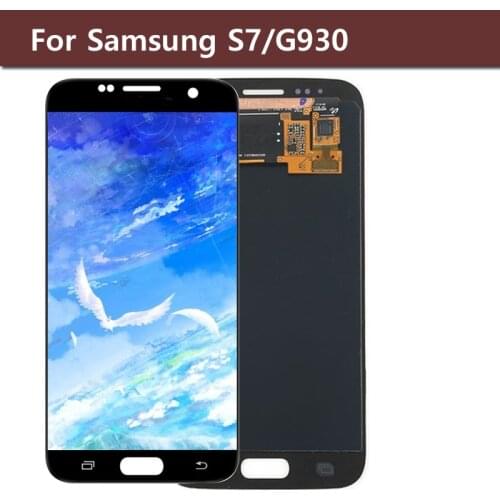 Super AMOLED Phone LCD Display For Samsung Galaxy S7 G930 G930F G930A G930V G930P G930T Touch Screen Digitizer Assembly+Scither