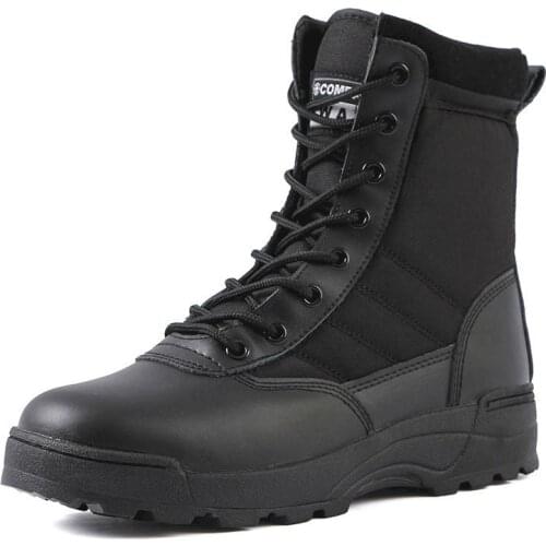 Tactical Military Boots Men Boots Special Force Desert Combat Army Boots Outdoor Hiking Boots Ankle Shoes Men Work Safty Shoes