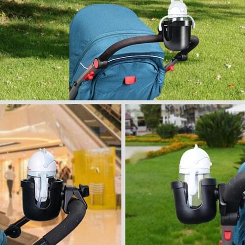 2 in 1 Universal Broken-resistant Baby Safety Stroller Accessories Bottle Multifunction 360 Rotatable Car Cup Phone Stand Gifts