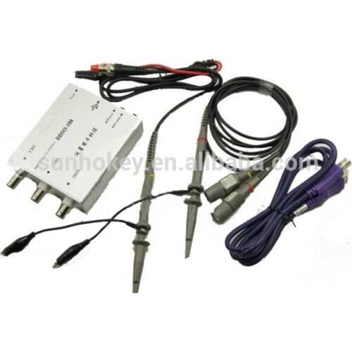 DDSO-100 USB Oscilloscope Virtual oscilloscope 50M Bandwidth Sampling Rate 100M DDS Signal Generator Upgraded from HDSO-100
