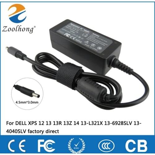 19.5V 2.31A 45W laptop AC power adapter charger for DELL XPS 12 13 13R 13Z 14 13-L321X 13-6928SLV 13-4040SLV factory direct