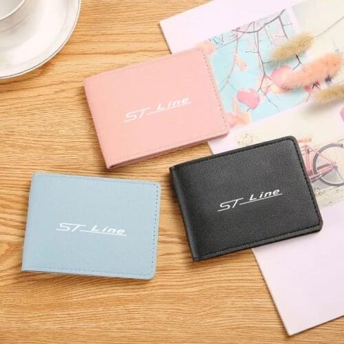 For Ford Focus mk2 st Vignale / st-line f150 Genuine Leather Car Driving Documents Protective Case Bank Credit Card Holder