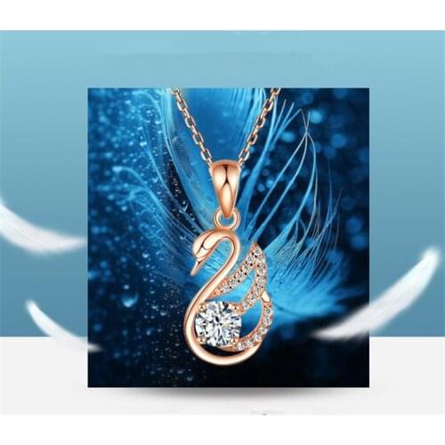 Temperament Women Choker Necklace Rose Gold Clavicle Accessories Fashion Lady Silver Plated Necklaces Girls Anniversary Gift