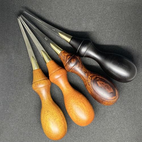 0.5/0.8/1.2/1.5mm Leather Edge Beveler Skiving Beveling Knife Cutting Hand Craft Tool with Wood Handle DIY Tools