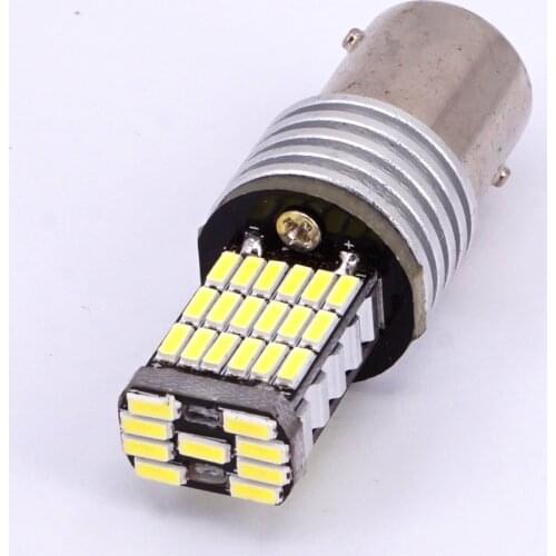 200x Signal Lamp Bay15d Led Canbus P21/5W Led 1157 45 led smd 4014 Brake Stop Backup Tail Light Led Car Light Bulb White