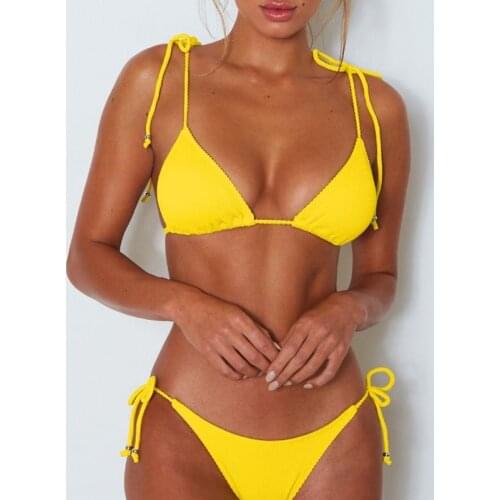 2020 Sexy Bikini Swimwear Set Women Swimsuit Biquini Push-up Triangle Bathing Suits Beachwear