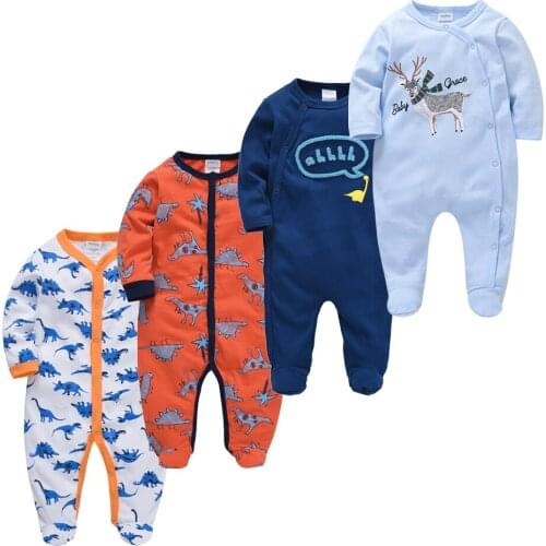 Newborn baby winter clothes 3 4pcs baby boys girls rompers long sleeve clothing roupas infantis menino overalls costumes
