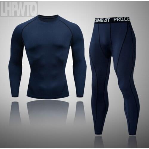 New Winter Thermal Underwear Set Men Thermo Clothes Long Johns Thermal Tights Winter Compression Underwear Quick Dry Pantalon