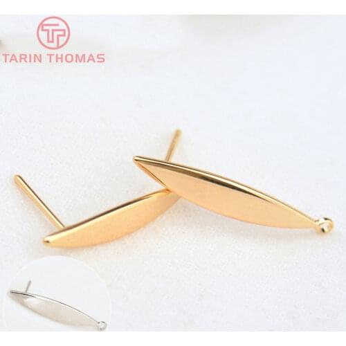 6PCS Marquise Shape Stud Earrings Bow Knot Earring Charm Pendants for Jewelry Making Findings