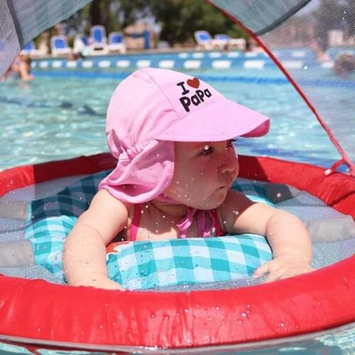 Summer Baby Sun Hat Children Outdoor Neck Ear Cover Anti UV Protection Beach Caps Kids Boy Girl Swimming Flap Cap For 0-5 Years
