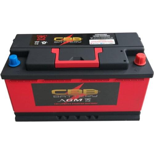 DIN 100 Lithium Ion Car Battery LFP 60090 12.8V 60Ah Super high CCA 1300