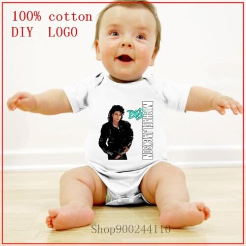 Michael Jackson Bad Newborn Infant Baby Clothes Girls Boys I Love Mama Romper Bodysuits Baby Costume for Girl Clothing