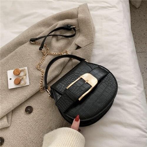 Fashion Brand Women Bag Alligator PU Leather Messenger Bag Designer Lady Shoulder Crossbody Bag Stone Women Handbag Bolso Mujer