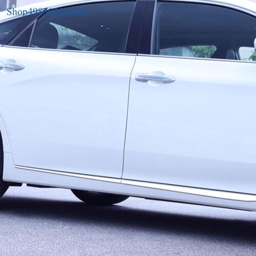 Stainless Steel Door Side Panel Molding Garnish Exterior For Avalon 2018 2019 2020 Accessories Car Styling accessories