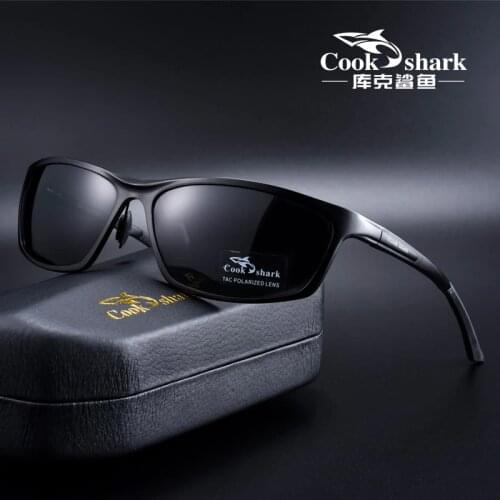 Cook Shark 2020 new sunglasses mens sunglasses polarized driving driver hipster aluminum magnesium mirror