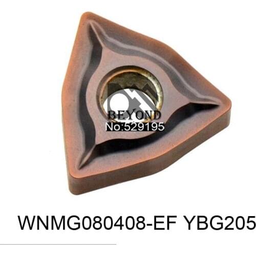 Original WNMG080408-EF YBG205 WNMG080408 WNMG 080408 Carbide Inserts Lathe Tools Turning Tool резцы токарные Lathe Cutter
