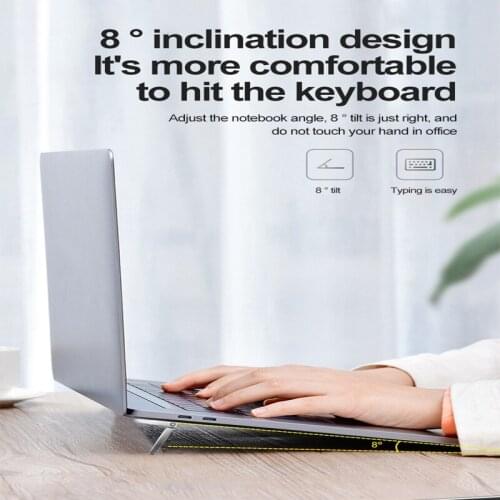 New Creative Laptop Stand Lifting And Foldable Portable Desktop Base Computer Cooling Rack Non-slip Holder Notebook Accessories