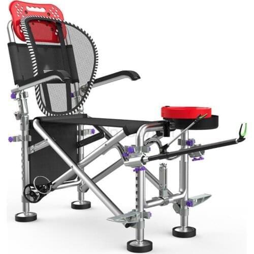 Portable Multifunctional Fishing Chair Wild Fishing Foldable Fishing Stool Backrest Fishing Chair Folding Chair