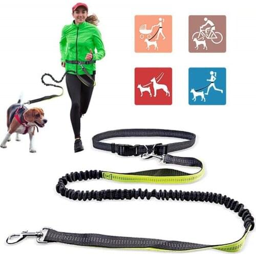 1.2-1.9M Retractable Dog Leash Adjustable Belt for Running Jogging Walking Hiking Reflective Hot No Pull Dog Harness