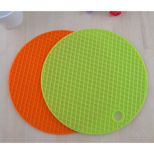 Durable Candy Color mazing Durable Honeycomb Silicone Round Non-slip Heat Resistant Mat Coaster Cushion Placemat Pot +B A5-22