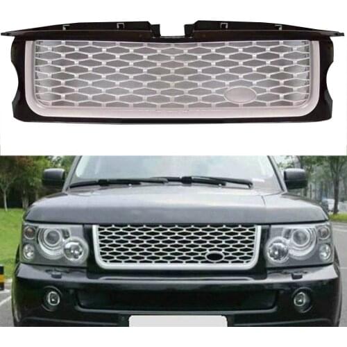 Modified For Range Rover Radiator Grille For Range Rover Sport 2005 2006 2007 2008 2009 Front Bumper Grill Mesh Racing Grills