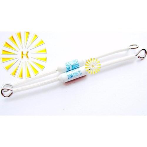 RF250V 20A 185 degree Thermal Cutoff RF 250V Ceramic Temperature Fuse For Electric Rice Cooker x 100PCS
