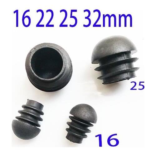 22mm Plastic tube plug cap,Ball surface shape,furmiture chair desk steel feet, Tube Inserts End Blanking Cap dust insect proof