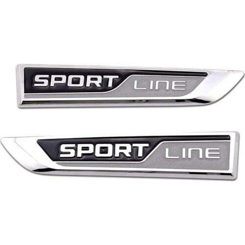Sportline Badge Logo Decal Two Side Door Decor Car Emblem For VW Sportsline