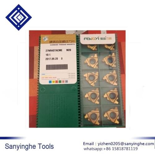 Free shipping high quality 10pcs/lots 27NR4STACME M20 Short tooth trapezoidal CNC thread insert
