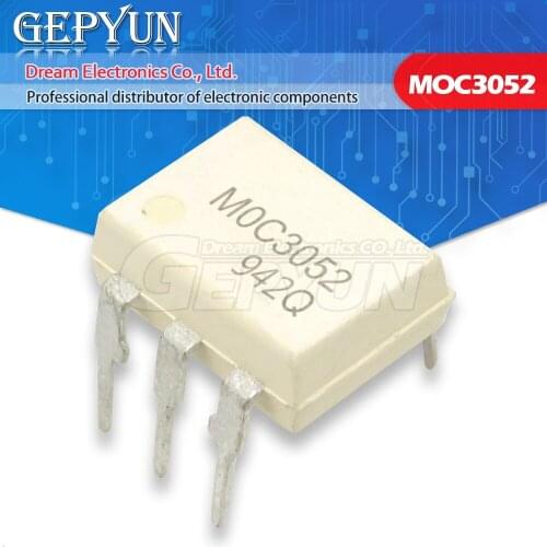 10PCS MOC3052 DIP6 DIP new and original IC DIP-6