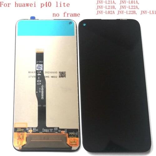 6.4"For Huawei p40 lite Lcd Screen Display+Touch Glass Digitizer Frame For p40lite JNY-L21A JNY-L01A JNY-L21B JNY-L22A JNY-LX1