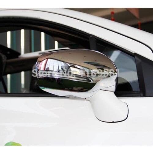 For Suzuki S-Cross 2014 2015 2016 ABS Chrome Car Accessories Side Mirror Cover Trim Rear View Cap Overlay Molding Garnish