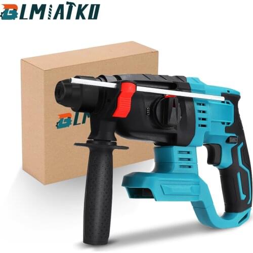 18V Rechargeable Brushless Cordless Rotary Hammer Drill Electric Demolition Hammer Power Impact Drill Adapted To Makita Battery