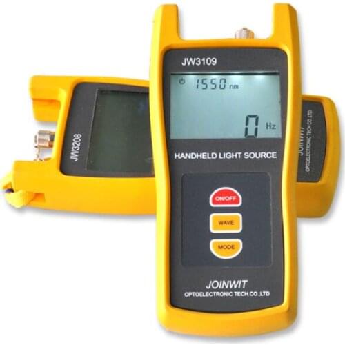 JW3109 Fiber Optic Light Source 1310/1550/1625nm Fiber Red Light Source FTTH Fiber Tester Communication Instrument
