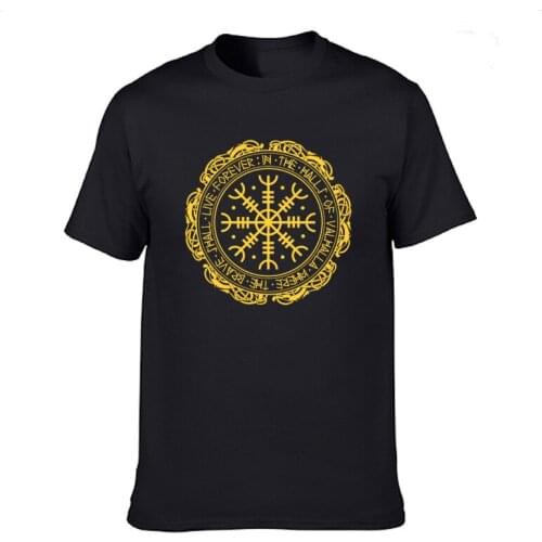 Classic Viking Valhalla Odin Graphic T Shirt Casual Cotton Summer Short Sleeve Funny T-shirt Mans Tshirt Men Tops Tees tops