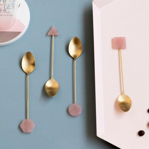 Coffee Spoons Afternoon Teaspoon Mixing Stirring Spoon Dessert Spoon Table Decor Party Gift Kitchen Tool #C