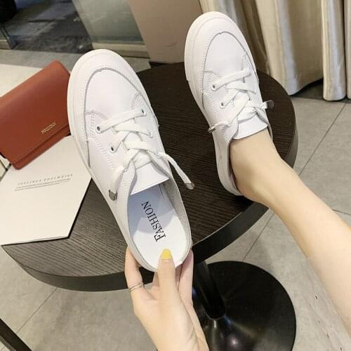 2020 New Sandals slippers women wear summer new fashion word muffin thick-soled soft sole student lacing womens shoes U24-47