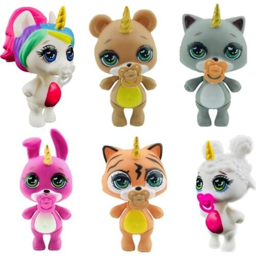 Lanyitoys New 6 Cute styles poopsie squishy unicornio slime soft toys squish poopsie squishy unicorn 3.5inch squishy cat