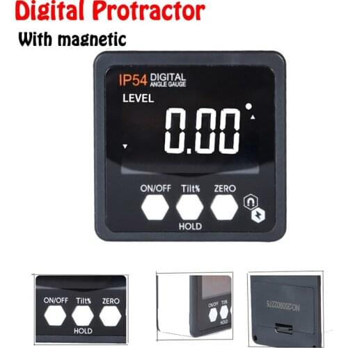 Updated Precision Digital Protractor Inclinometer Level Box Digital Angle Finder Bevel Box With Magnet Base