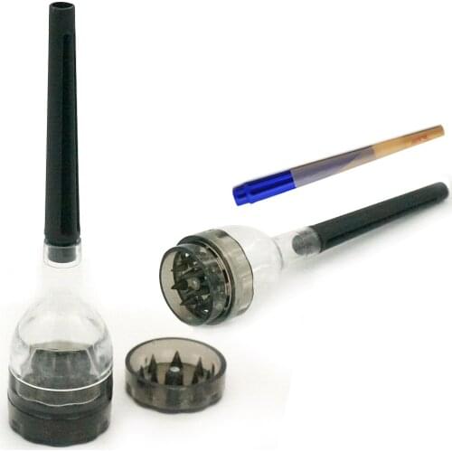 1pcs Plastic Herb Grinder With Rolling Paper Function Diameter 30mm Grinders Cigarette Crusher Tobacco Acessorios Amoladora