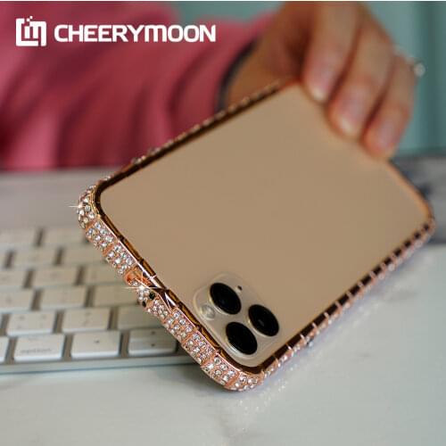 Luxury Snake Head Diamond Metal Bumper For iPhone 12 11 Pro Max mini 6S 7 8 Plus XS MAX XR X Cover Case Rhinestone Phone Border