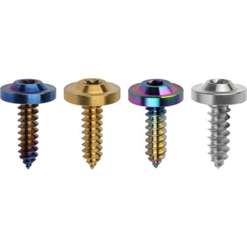 Xingxi Titanium Ti M4X15 20mm M5x15 18 20mm Self-Tapping Button Torx Screw Bolt for Motorcycle Bike Car