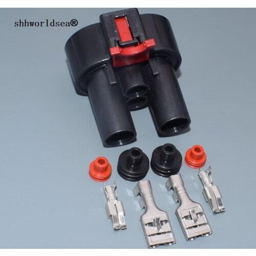 Shhworldsea 4pin for VW for Audi Golf Electronic fan plug auto waterproof wiring harness cable connector 1K0906234