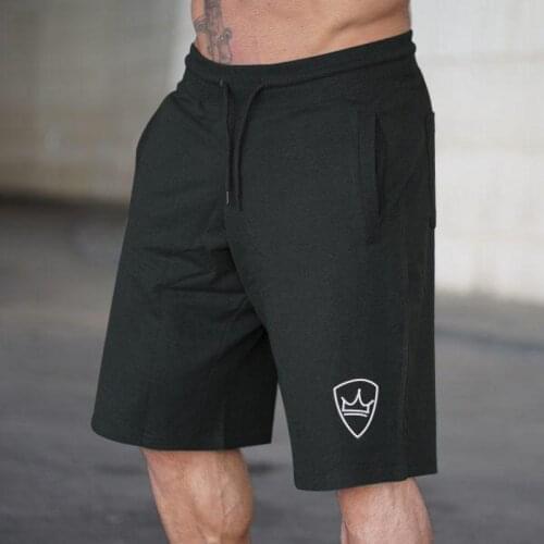 2021New Mens Brand Gym Exercise Shorts High Waist Drawstring Loose Summer jogging Casual Running Breathable cotton Male Shorts