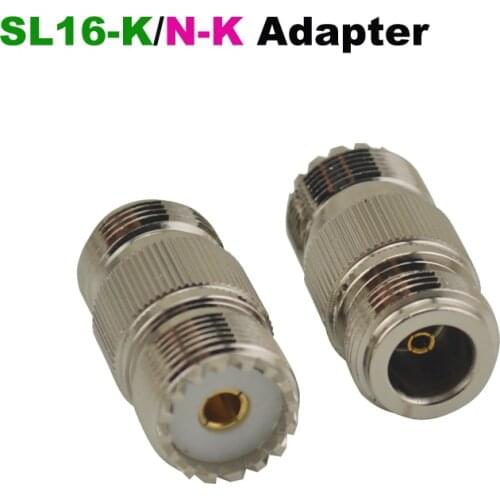 SL16-K (UHF SO239 Female)/N-K (N Female) jack RF Adapter