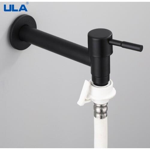 ULA Washing Machine Water Mouth 304 SUS Faucet Black White Antifreeze Explosion Proof Single Cold Water Faucet for Mop Pool