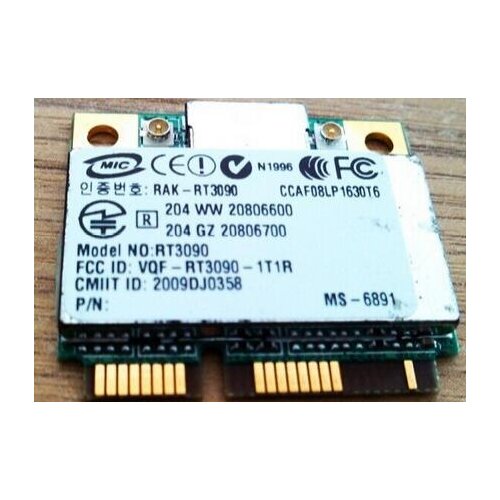 Standard wifi card AzureWave AW-NE762H RT3090 RT3090L 150Mbps Half Mini PCI-Express Wlan Wireless Wifi Card