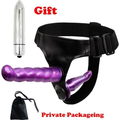 Strapon Double Realistic Dildo Anal Ultra Elastic Harness Belt Strap On Dildo Strap-ons dildos Adult Sex Toys for Lesbian Woman