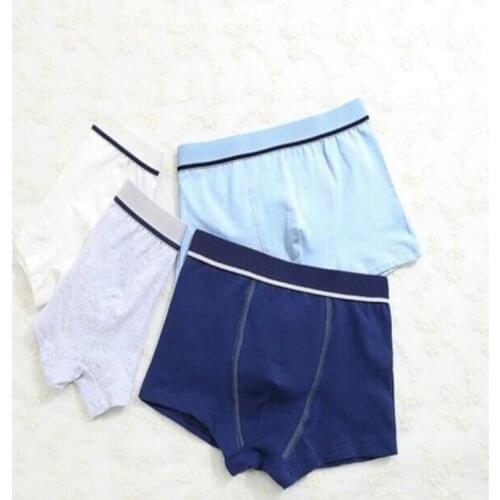 12Pc/lot Boys Pure Cotton Soft Boxers Underpants Baby Cute Kids Underwear Short Pant 2-10Y